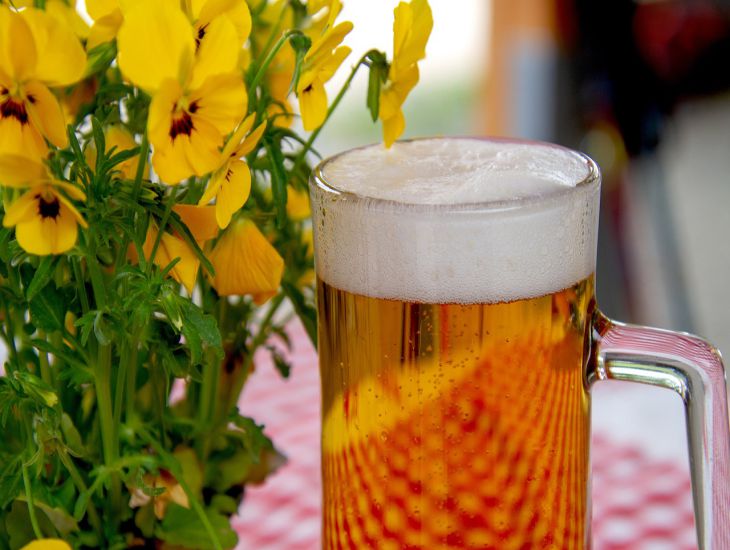 mug, flowers