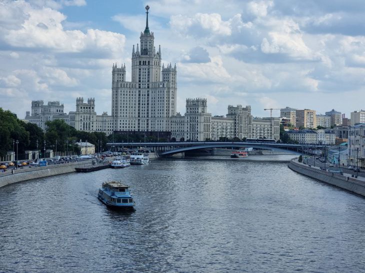 river, buildings