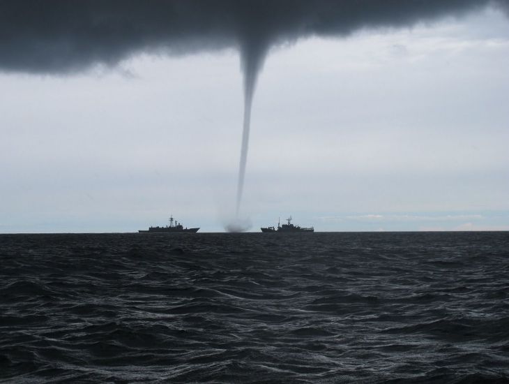 tornado, water