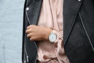 jacket, watch