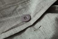 fabric, button