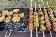 skewers, meat